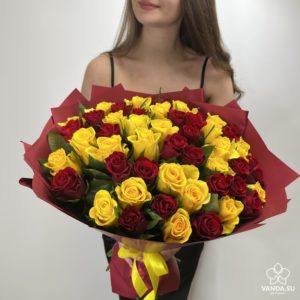 Букет из 51 розы Микс №4