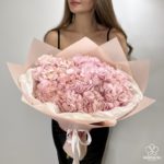 Монобукет из 5 гортензий №1