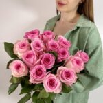 Букет из 15 пионовидных роз 